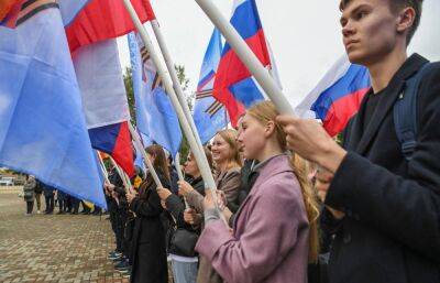 Митинг в поддержку вхождения новых территорий в состав России прошел в Твери