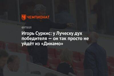 Игорь Суркис: у Луческу дух победителя — он так просто не уйдёт из «Динамо»