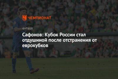 Сафонов: Кубок России стал отдушиной после отстранения от еврокубков