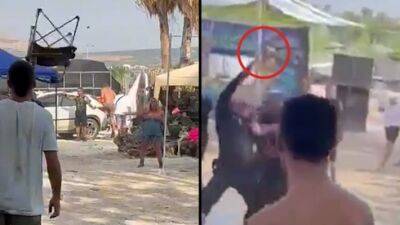 Буйная вечеринка на берегу Кинерета: в полицейских кидали камни, стулья и бутылки
