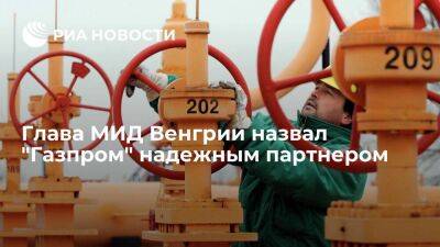 Сийярто: маршрут поставок газа из России в Венгрию надежен, контракты выполняются