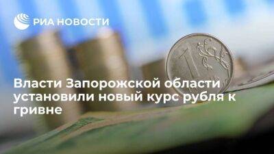 В Запорожской области с 5 сентября за одну гривну будут давать 1,25 российского рубля