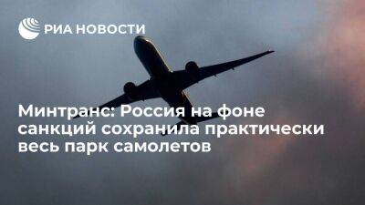 Минтранс: Россия на фоне санкций сохранила практически весь парк воздушных судов