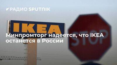 Минпромторг рассчитывает, что IKEA не уйдет окончательно с российского рынка