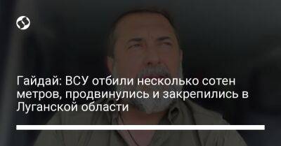 Гайдай: ВСУ отбили несколько сотен метров, продвинулись и закрепились в Луганской области