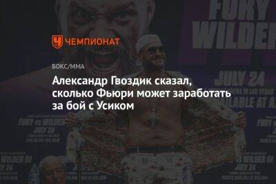 Александр Гвоздик сказал, сколько Фьюри может заработать за бой с Усиком