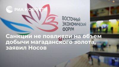 Губернатор Носов заявил, что санкции не повлияли на объем добычи магаданского золота