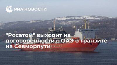 "Росатом" выходит на договоренности с ОАЭ о транзитном контейнерном маршруте на Севморпути