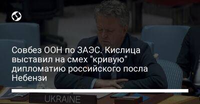 Совбез ООН по ЗАЭС. Кислица выставил на смех "кривую" дипломатию российского посла Небензи