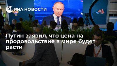 Президент Путин призвал объединять усилия в борьбе с ростом мировых цен на продовольствие