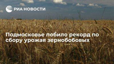 Подмосковье побило рекорды СССР и современной России по сбору урожая зернобобовых
