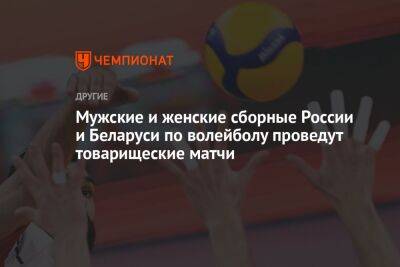Мужские и женские сборные России и Беларуси по волейболу проведут товарищеские матчи