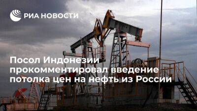 Потолок Индонезии Таварес: идея потолка цен на нефть сработает только при согласии России