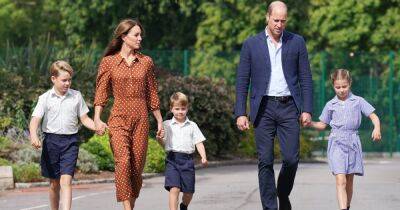 Кейт Миддлтон и принц Уильям привели детей в новую школу (фото)