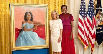 Барак и Мишель Обама вернулись в Белый дом, чтобы презентовать собственные портреты
