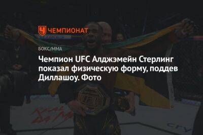 Чемпион UFC Алджэмейн Стерлинг показал физическую форму, поддев Диллашоу. Фото