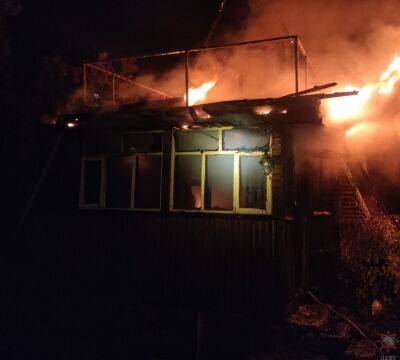 В Гродненском районе произошел пожар в дачном доме из-за перекала камина