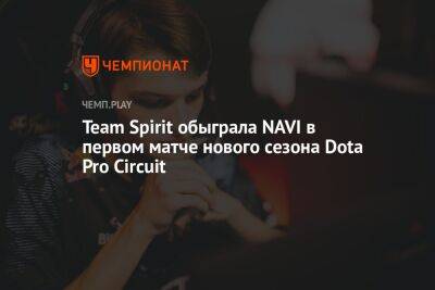 Team Spirit обыграла NAVI в первом матче нового сезона Dota Pro Circuit