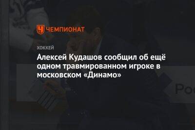 Алексей Кудашов сообщил об ещё одном травмированном игроке в московском «Динамо»