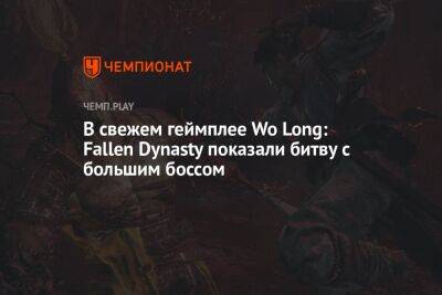 В свежем геймплее Wo Long: Fallen Dynasty показали битву с большим боссом