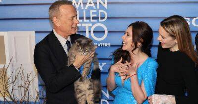 Том Хэнкс пришел на премьеру фильма с котом на руках