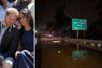 У Каліфорнії через повінь евакуйовано місто, де мешкає принц Гаррі (ВІДЕО)