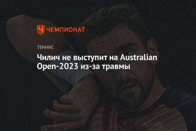 Чилич не выступит на Australian Open-2023 из-за травмы