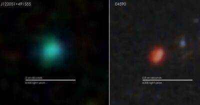 "Зеленый горошек" в космосе. Обнаружена очень редкая и самая примитивная галактика