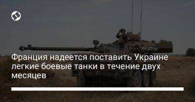 Франция надеется поставить Украине легкие боевые танки в течение двух месяцев