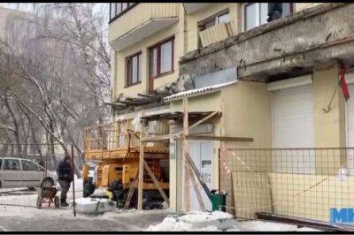 В Минске в многоэтажке обвалился балкон