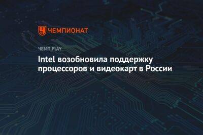 Intel возобновила поддержку процессоров и видеокарт в России