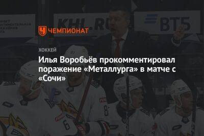 Илья Воробьёв прокомментировал поражение «Металлурга» в матче с «Сочи»