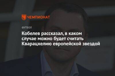 Кобелев рассказал, в каком случае можно будет считать Кварацхелию европейской звездой