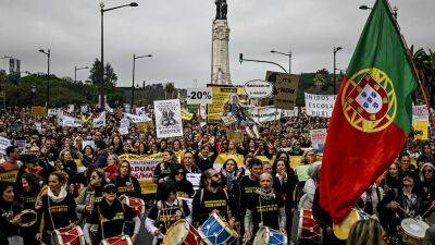 Протесты учителей в Португалии