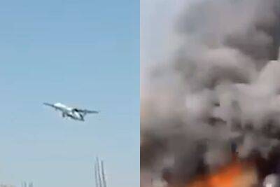 Никто не выжил: пассажирский самолет рухнул при посадке, первые подробности и кадры