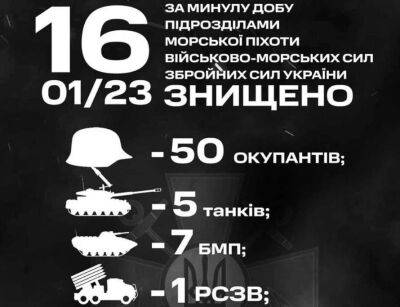 Українські морпіхи ліквідували десятки окупантів та багато ворожої техніки - lenta.ua - Украина - Вмс