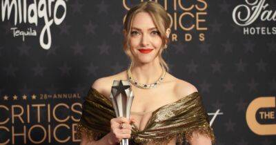 У Аманды Сейфрид во время церемонии Critics Choice Awards порвалось платье от Dior