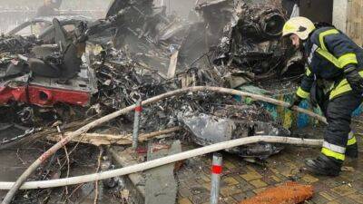 В Броварах Киевской области упал вертолёт, есть жертвы