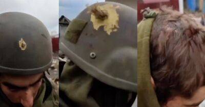 Выжил чудом: вражеская пуля пробила насквозь шлем украинского бойца (видео)