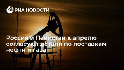 Россия и Пакистан в марте планируют согласовать детали по поставкам нефти и газа