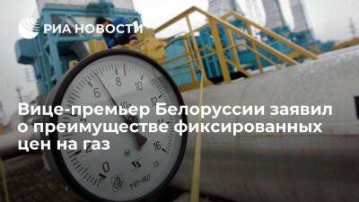 Вице-премьер Белоруссии Пархомчик заявил о преимуществе фиксированных цен на газ