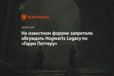 На известном форуме запретили обсуждать Hogwarts Legacy по «Гарри Поттеру»