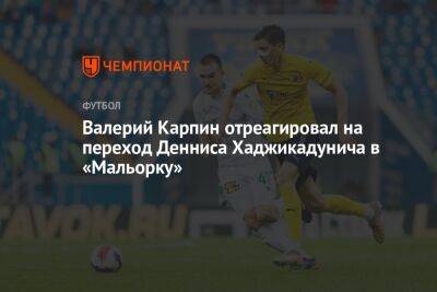 Валерий Карпин отреагировал на переход Денниса Хаджикадунича в «Мальорку»