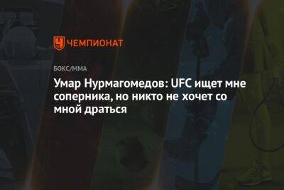 Умар Нурмагомедов: UFC ищет мне соперника, но никто не хочет со мной драться