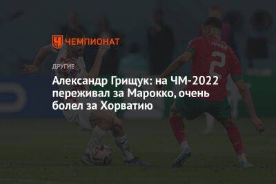 Александр Грищук: на ЧМ-2022 переживал за Марокко, очень болел за Хорватию