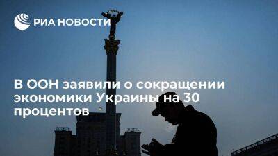 Доклад ООН: экономика Украины сократилась более чем на 30 процентов в 2022 году