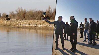 Г.Бердымухамедов приказал обеспечить водоток на замерзшей Каракум-реке и других водоемах
