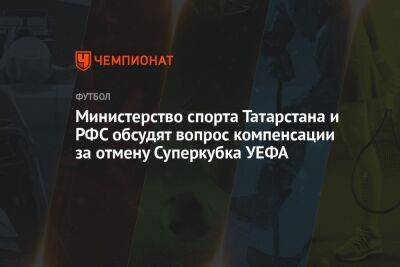 Министерство спорта Татарстана и РФС обсудят вопрос компенсации за отмену Суперкубка УЕФА