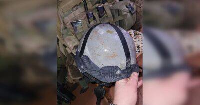 Выглядят современно, а внутри ржавые: пограничники показали шлемы россиян под Бахмутом (видео)