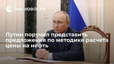 Путин поручил представить предложения по расчету цены на нефть для налогообложения